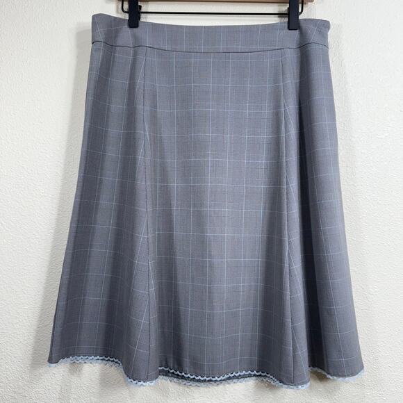 Vintage Y2k Gray Plaid Skirt Gloomy Coquette Office Siren Academia Corpcore 10 - Picture 2 of 7